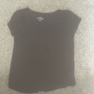This is a plain black shirt with a pocket from rue21 in a size small